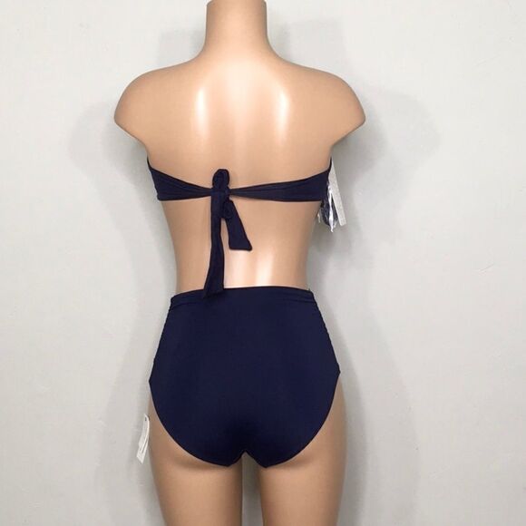 Anne Cole multi-way navy bikini. S/XS. NWT - Picture 7 of 16